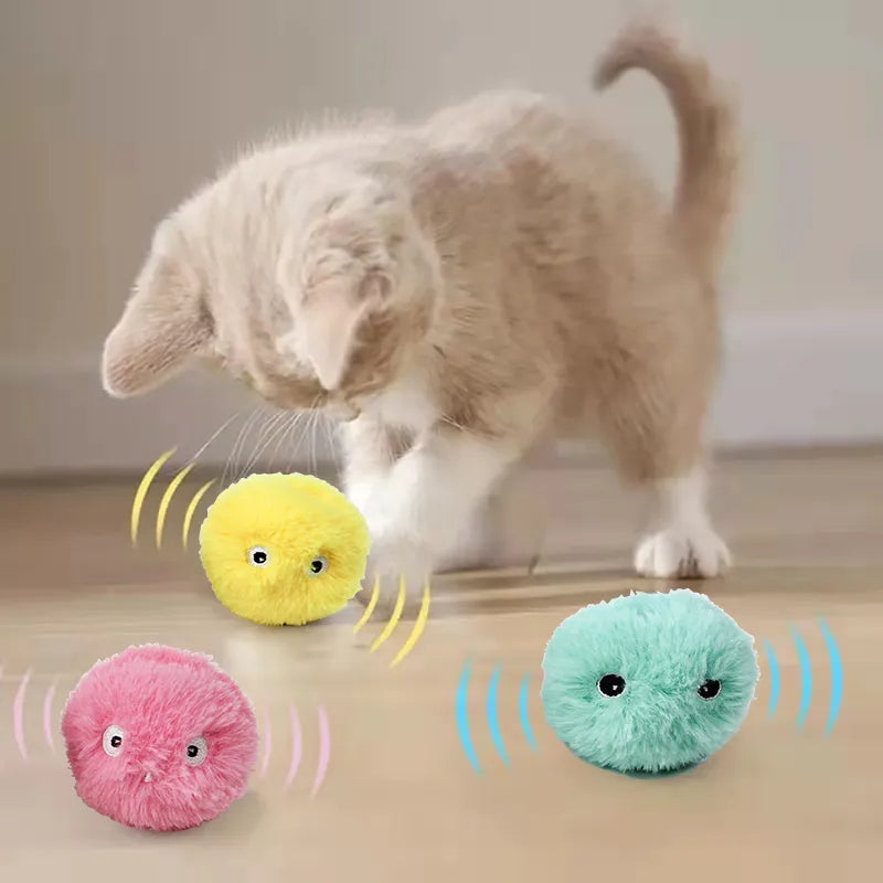 Gravity Smart Cat Catnip Ball Sounding Interactive Rolling