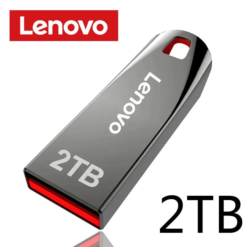 Lenovo – clé USB de 2 to, Mini clé USB en métal, capacité réelle