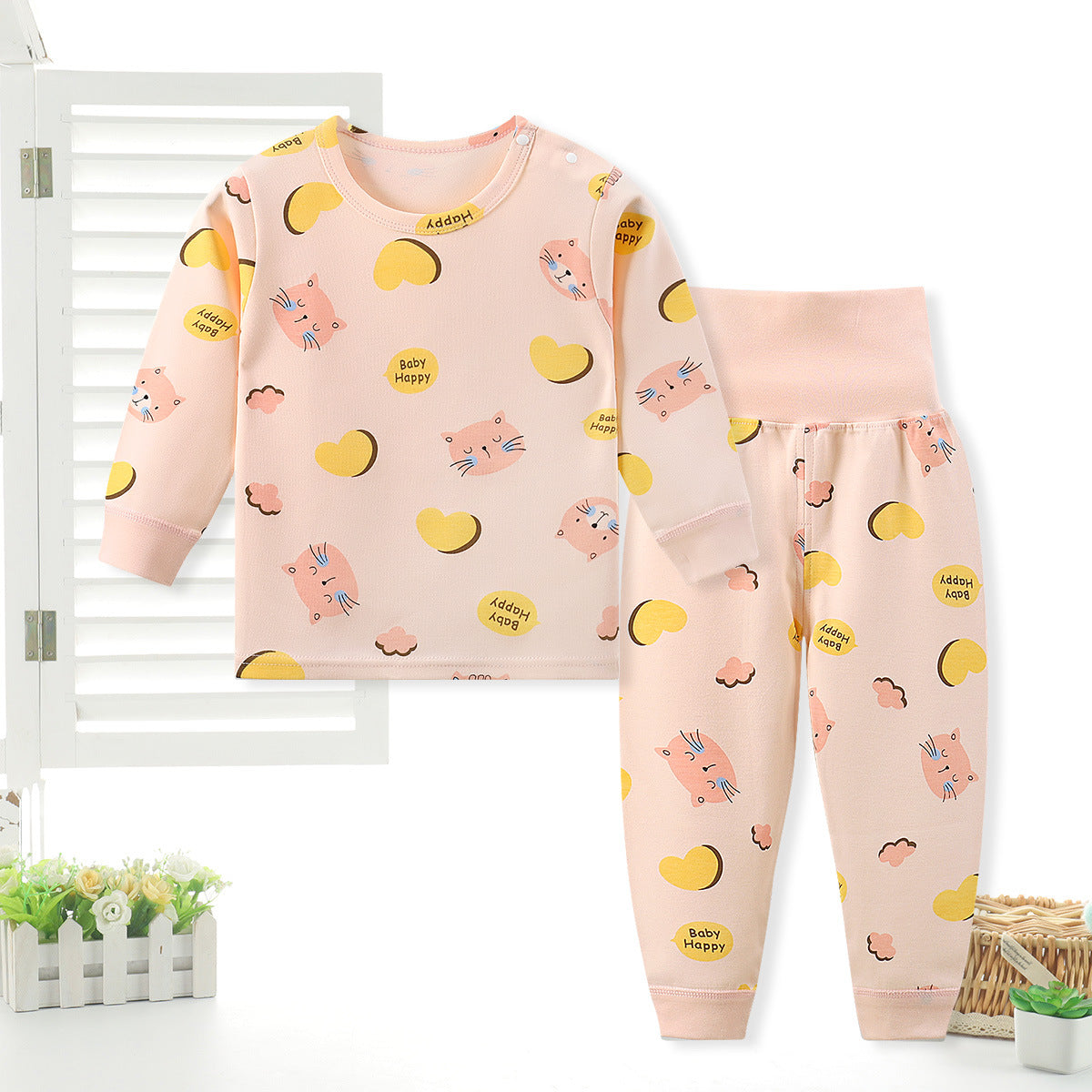 Spring and autumn new children's cotton underwear sleeve infant home high waist talents, men and women, baby, autumn clothes
