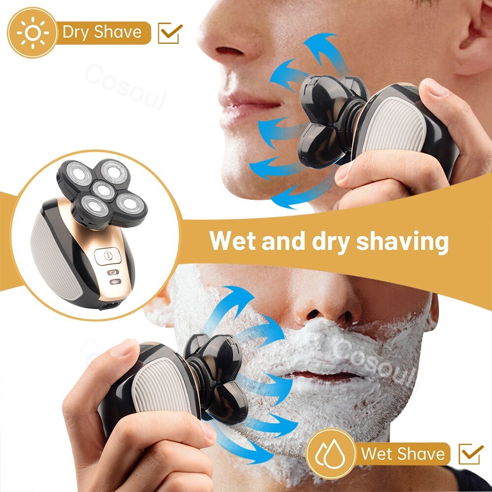 Bald Head Hair Shaver Electric Shaver For Men Rechargeable Electric