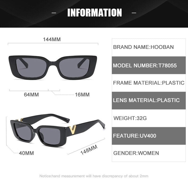 Rectangle Cat Eye Sun Glasses | Luxury Sunglasses Cat Eye | V