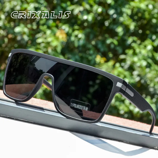 CRIXALIS Fashion Polarized Sunglasses For Men Square Oversized Anti
