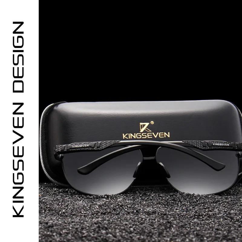 KINGSEVEN – lunettes de soleil polarisées en aluminium pour hommes, miroir UV400, marque 2022 