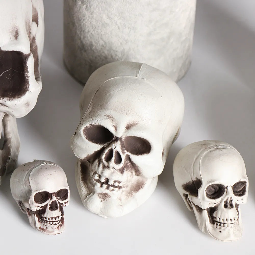 All Size Human Skull Head Skeleton Hanging Skull Halloween Style Photo Prop Home Event Party Decoration Game Supplies