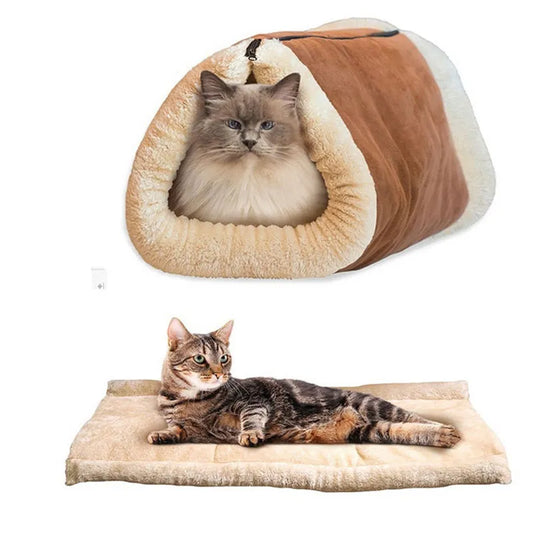 Sac de couchage pour chat mignon, lit chaud pour animaux de compagnie, pour petit chat et chien, maison pour chat, joli tapis doux, coussin, produits pour animaux de compagnie lavables