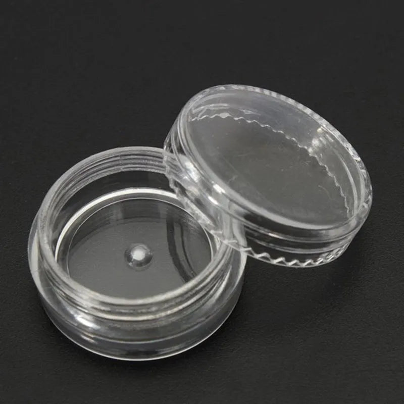 Mini Pot vide en plastique pour manucure, cosmétique, 3g, Nail Art, 10 pièces 