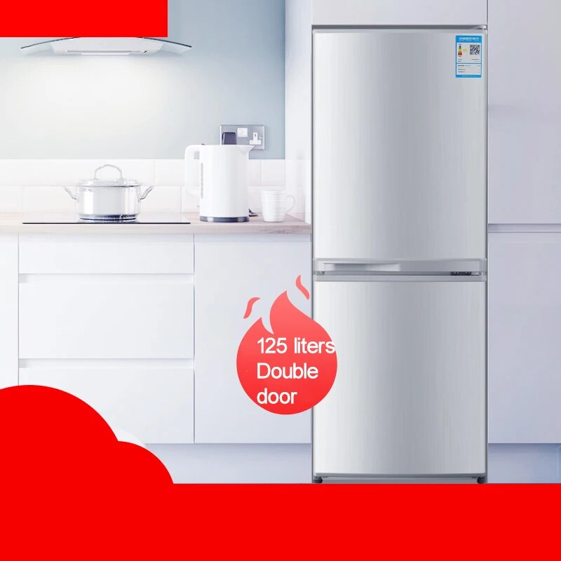 Household Refrigerator 125L Energy-Saving Silent Small Refrigerator