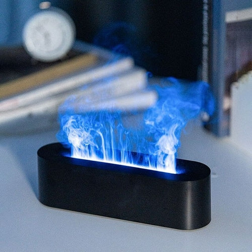 Neuster Aroma Diffusor - Luftbefeuchter in Flammen Optik | Simulation, Illusion, Dekoration, Optische Täuschung | Per USB-Aufladbar