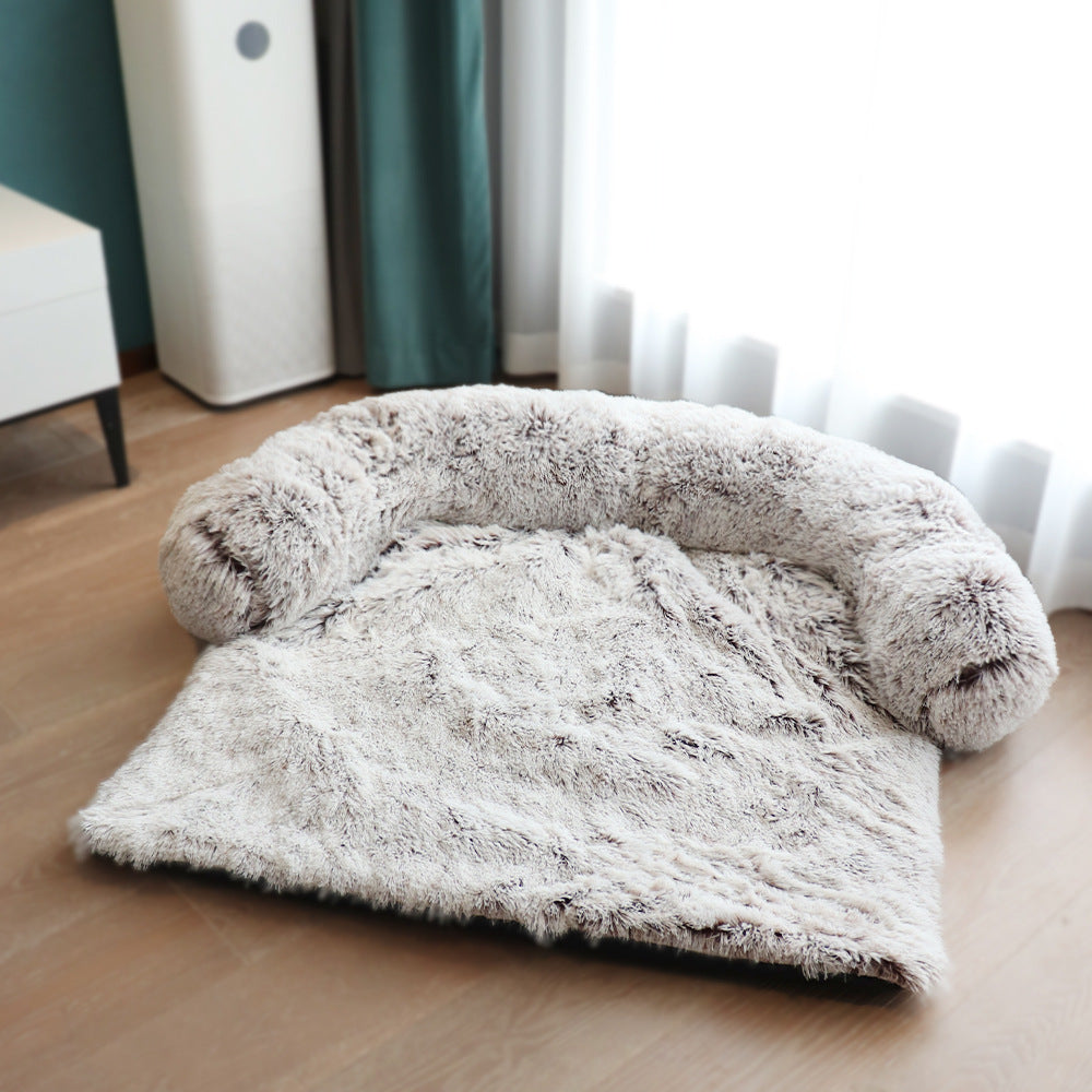 Fournitures populaires pour animaux de compagnie, couverture en peluche pour chenil, canapé-lit pour chien