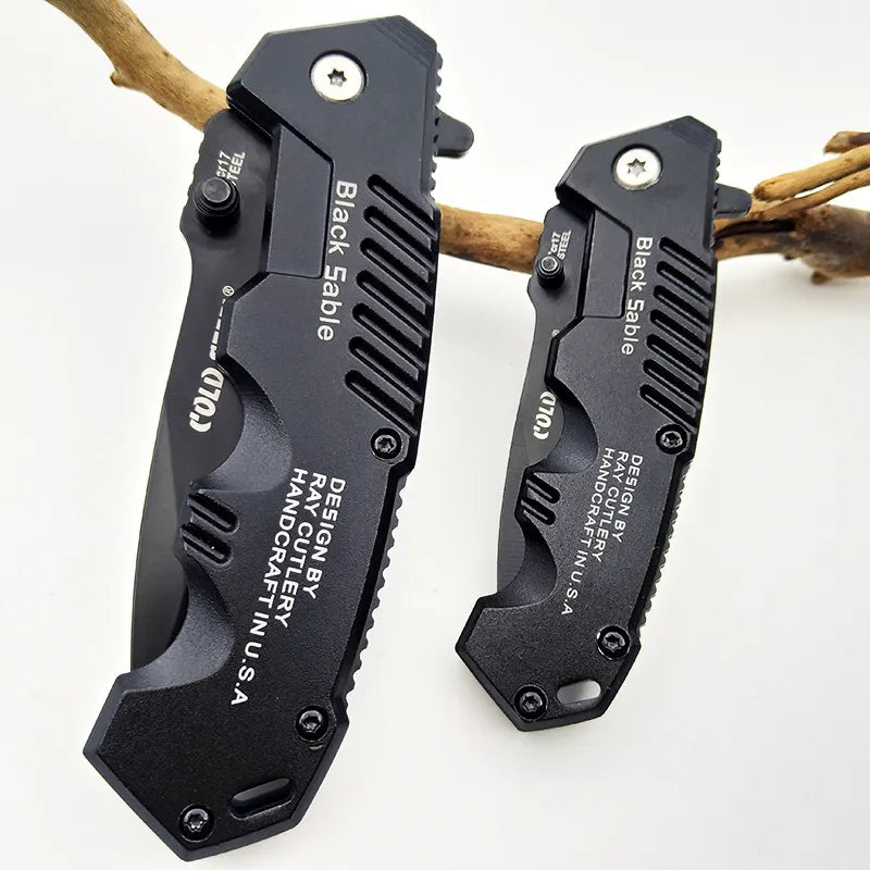 New and dominant folding knife, outdoor self-defense knife, high hardness multifunctional knife, outdoor survival knife