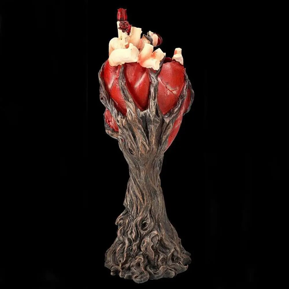 Anatomical Heart Tree With Greenman Trunk Statue Figurine Gothic