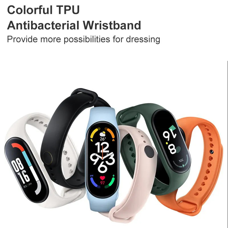Xiaomi Band 7 Global Version  IOS System Supports Remote Camera AMOLED Screen Original product 50 Meters Waterproof Source Agent