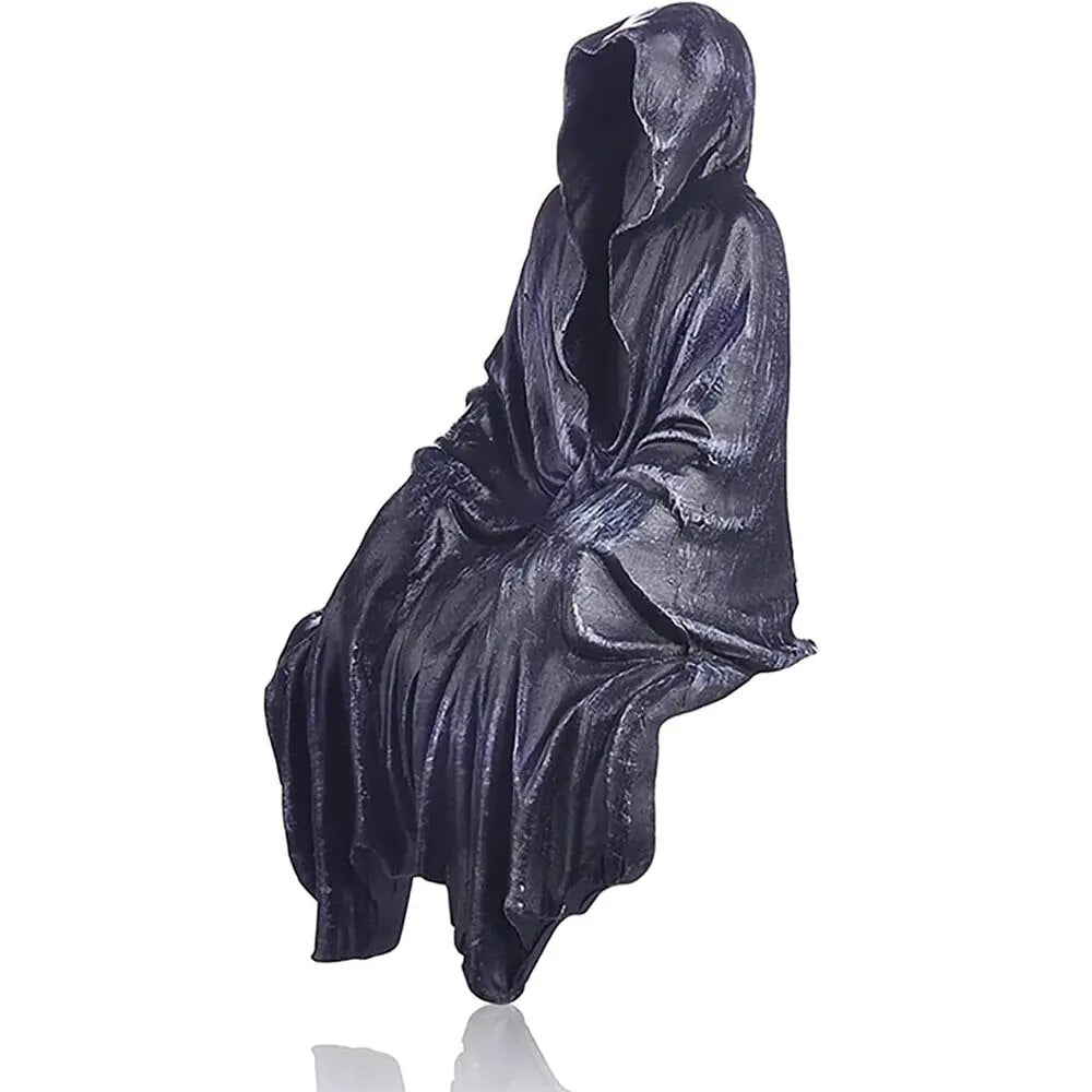 Reaping Solace The Creeper Reaper Sitting Statue Gothic Desktop Decor