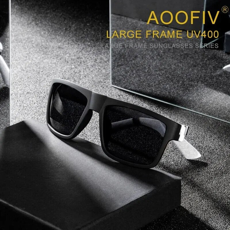 Luxury Polarized Sunglasses Fashion Square Male Sun Glasses Vintage