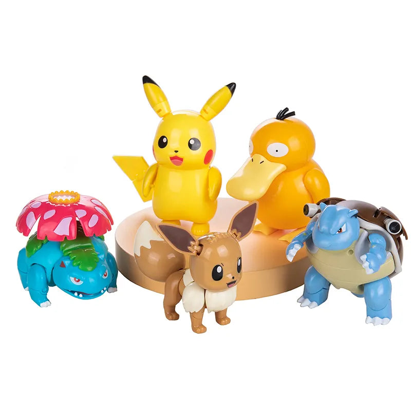Pokemon Ball Figures Pokeball Genuine Original Box or Without Box Deformation Toy Pikachu Charizard Pocket Monster Model Gift