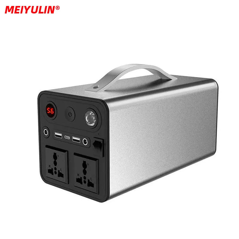 90000mAh Solar Generator Power Supply Station 300W Portable Auxiliary Battery Power Bank Inverter USB C PD for Outdoor Camping