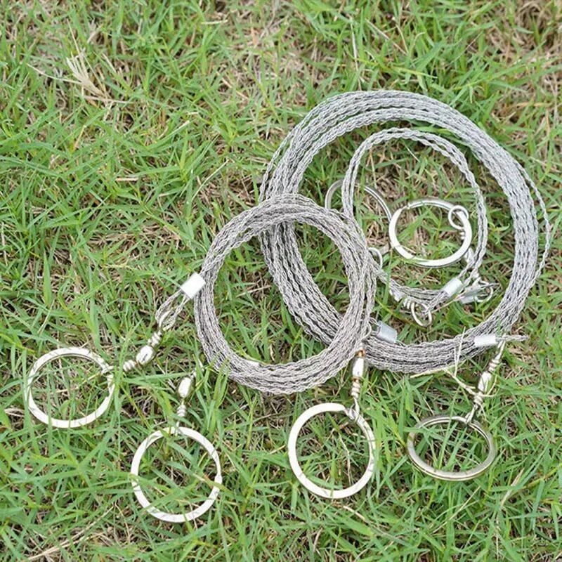 Outdoor Manual Hand Steel Wire Saw 1/2M Hand Chain Saw Cutter Portable Travel Camping Emergency Gear Survival Tools