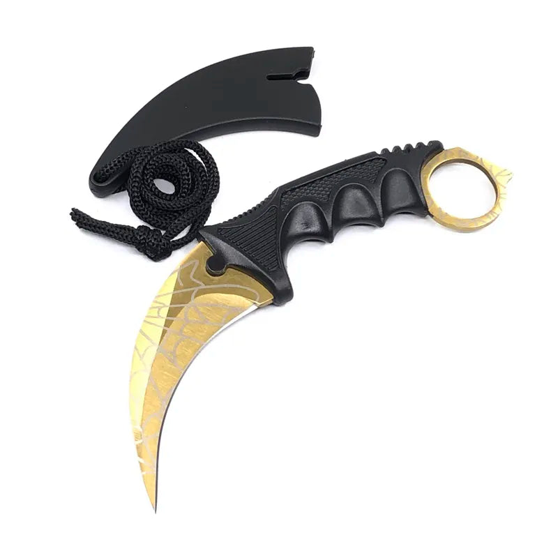 Hot selling CSGO outdoor claw sharp game wolf claw knife outdoor self-defense camping survival exquisite knife