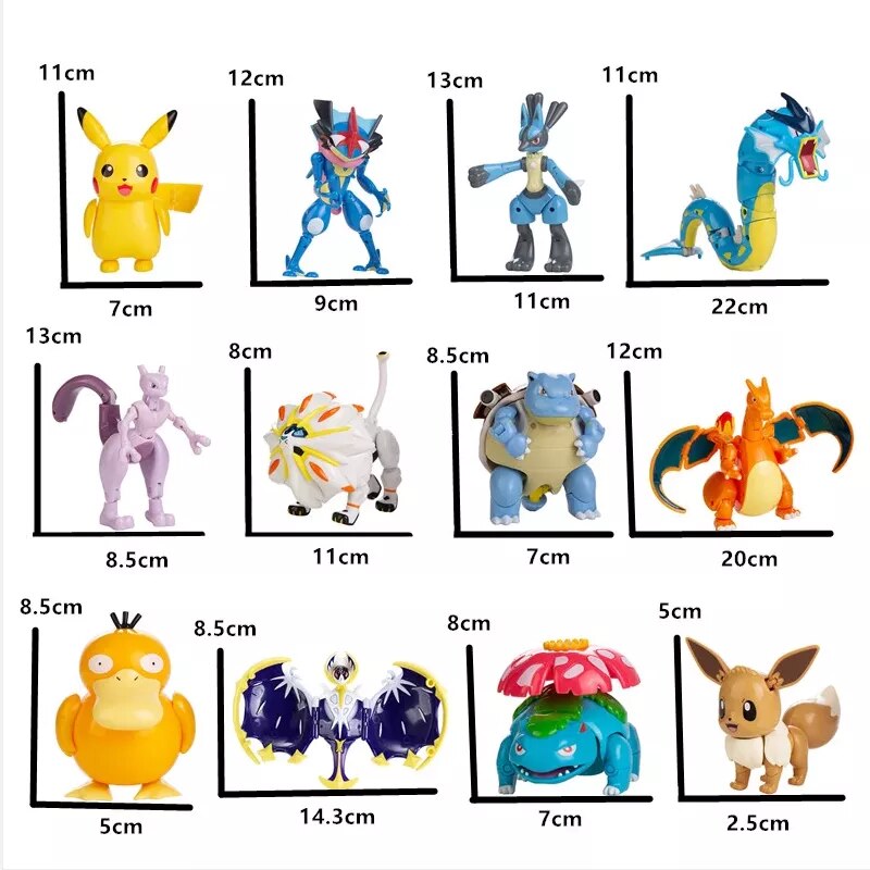 Figurines Pokemon Ball Pokeball, boîte originale authentique ou sans boîte, jouet de déformation Pikachu Charizard Pocket Monster, modèle cadeau
