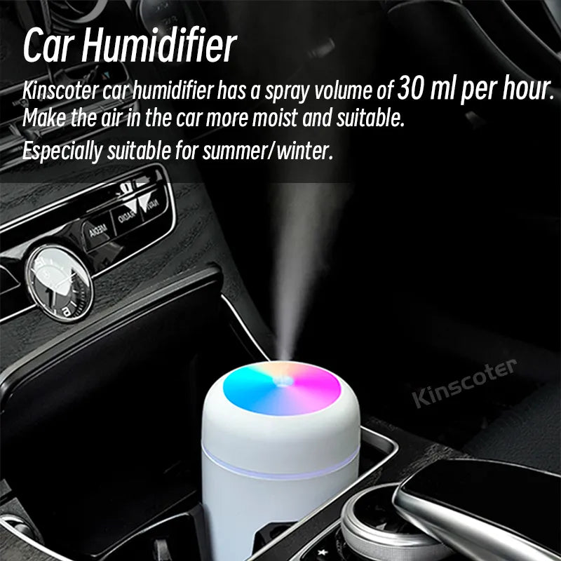300ml H2O Air Humidifier Portable Mini USB Aroma Diffuser With Cool