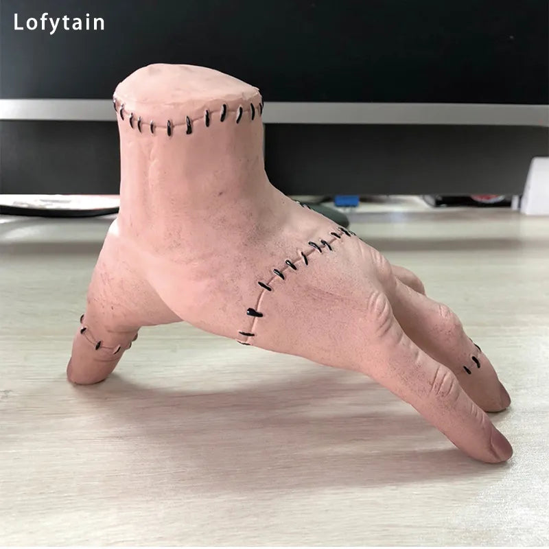 Lofytain Halloween Horror Wednesday Thing Hand From Addams Family Cosplay Latex Figurine Home Decor Crafts Party Prop
