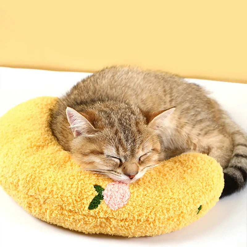 Petit oreiller pour chats, protection du cou à la mode, sommeil profond, chiot, oreiller en forme de U, oreiller pour chat, chaton, appui-tête pour chien