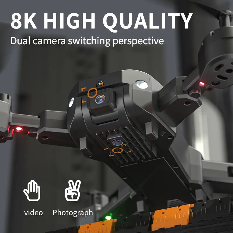 2023 New Q6 5G WIFI 4k Drone HD Dual Camera FPV RC Drone With 1080P Folding Quadcopter Rc Distance 500M Gift Toy