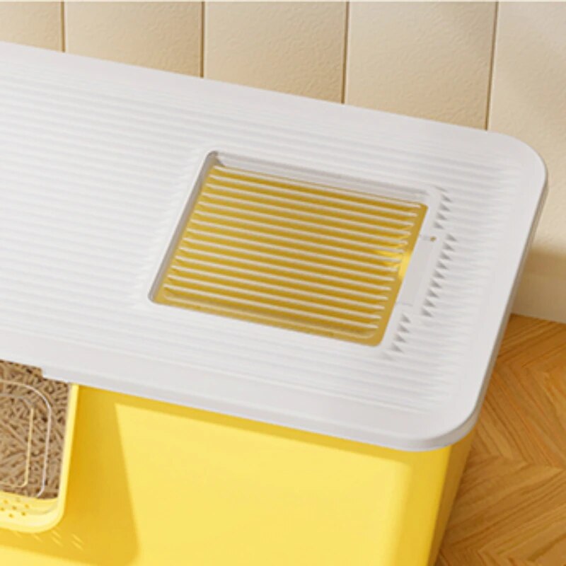 Bathroom Sandbox Cat Bedpans Toilet Leak Proof Training Convenient Cat Bedpans Big Enclosed Kedi Tuvaleti Pet Products QF50CB