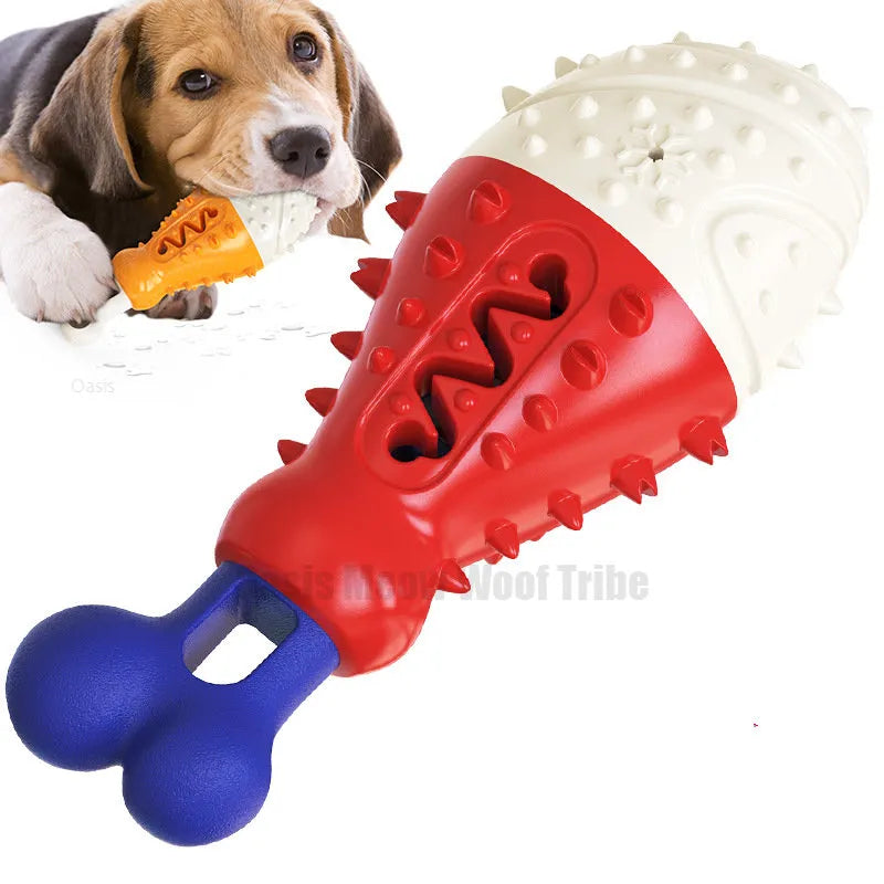 1pcs Dogs Teething Toy Pets Accessories Rubber Kong Small Dog Interactive Toy Puppy Toothbrush Bulldog Toys Cosas Para Perros