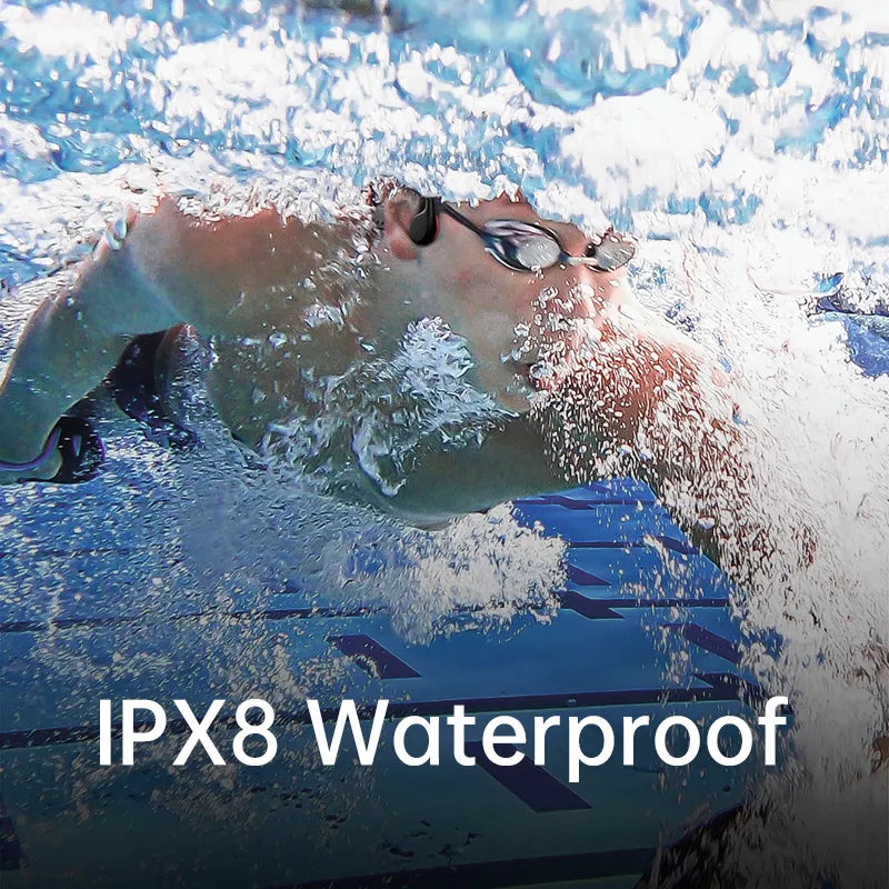 Original Bone Conduction Bluetooth Headset Sweatproof Waterproof IPX8 Headset for Swimming Outdoor Sport 32G Bass Headset