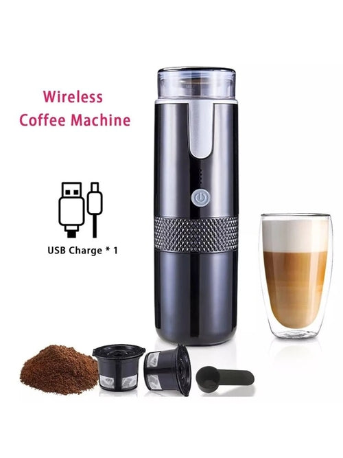 Coffee Machine Portable Capsule Machine Electric Coffee Bean Grinder
