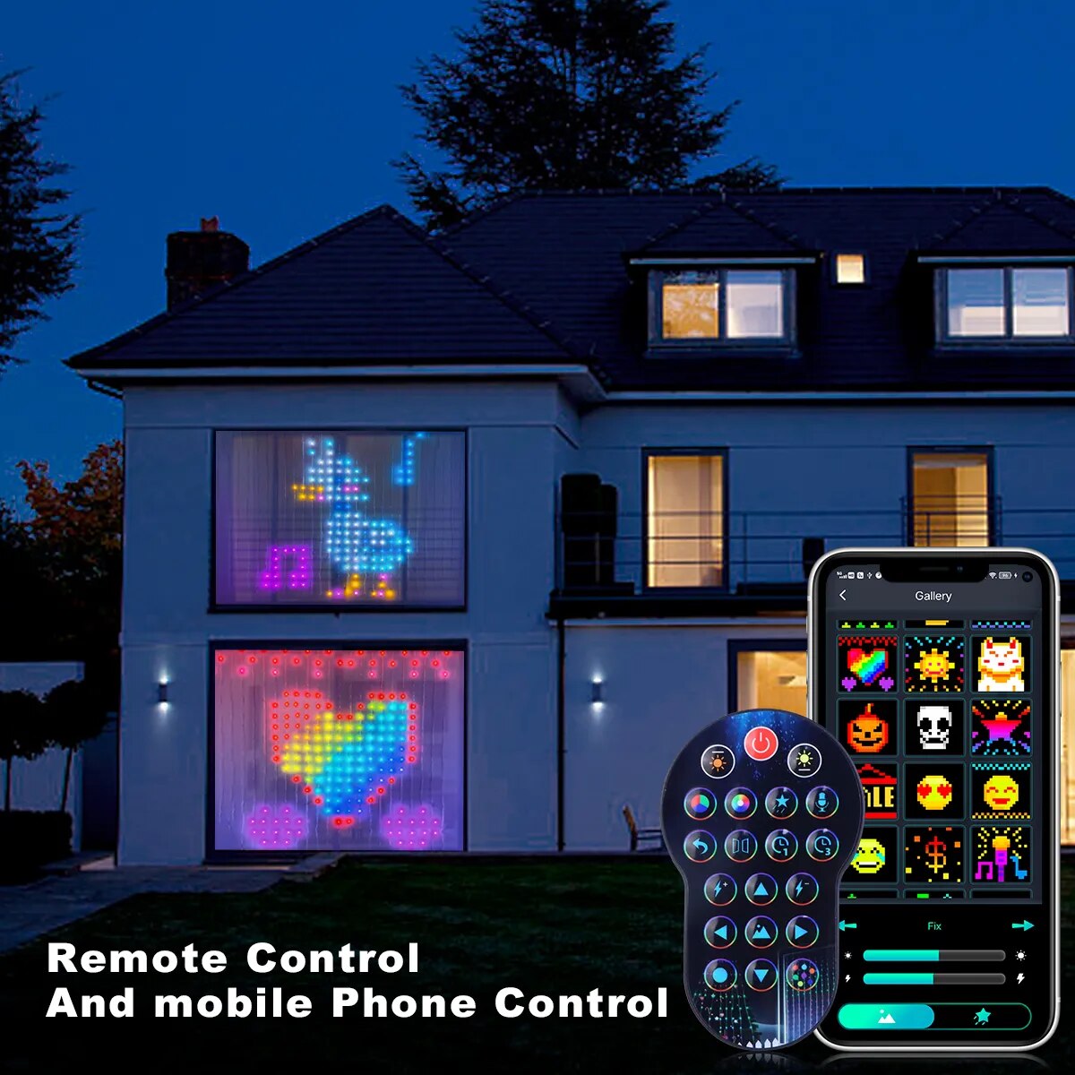 Rideau lumineux LED Bluetooth intelligent programmable, chaîne RGBIC Dream 