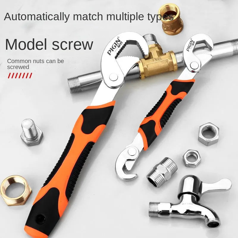 Universal-Schraubenschlüssel-Werkzeugsatz, multifunktionale, universelle, offene, verstellbare Schraubenschlüsselzange für Rohre