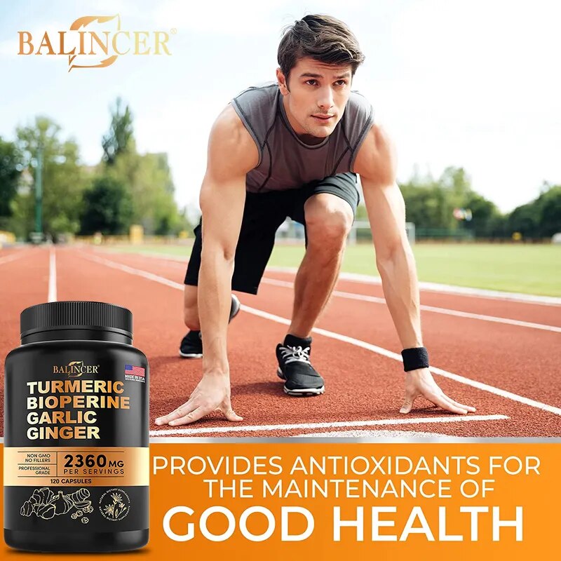 Turmeric Supplements - Promotes Digestive Health, Joint Health, Inflammation Relief &amp; Anti-Inflammation, Antioxidant Support 