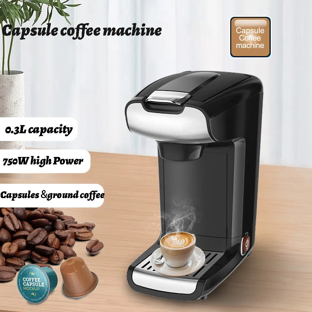 750W 300ML portable espresso coffer maker machine pod coffee brewer