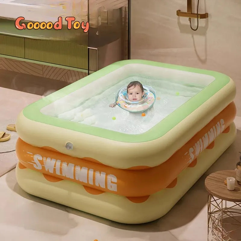 Piscine gonflable pour bébé de 1.3M, jouets de bain, divertissement aquatique pour 