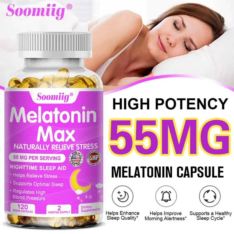 Les capsules de mélatonine Soomiig aident à améliorer la beauté, le sommeil, l'humeur, la santé immunitaire et cérébrale à maintenir l'équilibre émotionnel 