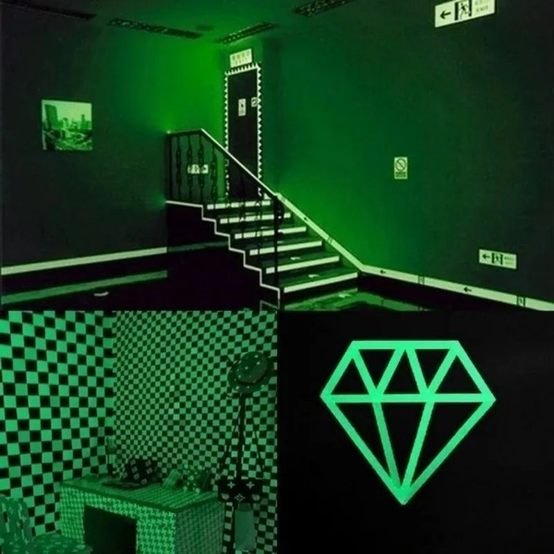 Luminous Tape 3m/5m Dark Green Self-adhesive Tape Night Vision Glow In Dark Safety Warning Security Stage Home Decoration Tapes