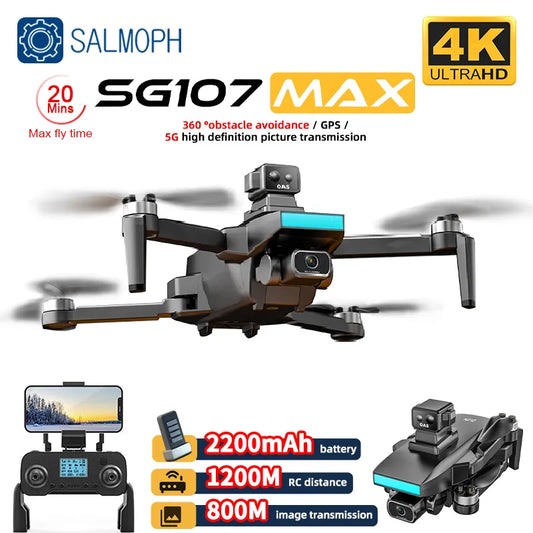ZLL SG107 MAX / Pro Drone Professional 4K Camera GPS 5G WIFI Obstacle Avoidance Brushless Motor Mini RC Dron 241g VS L900 Pro SE