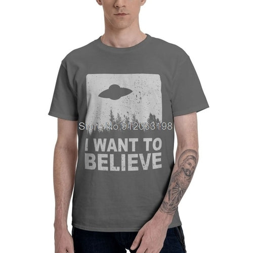 Want Believe Ufo Shirt | Alien T-shirt Believe | T-shirt X Files | X