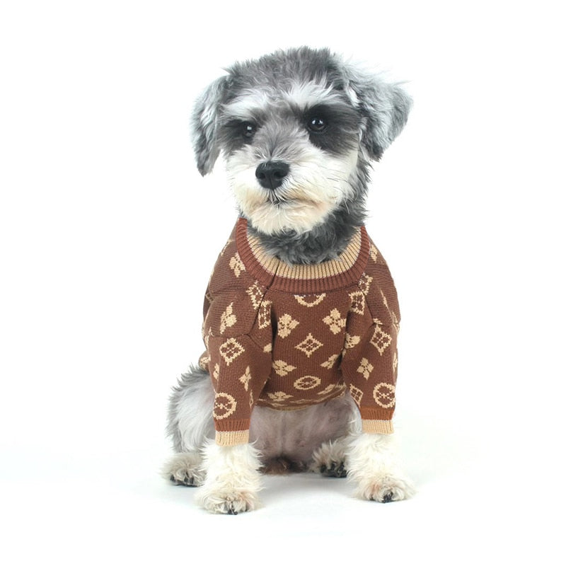 Luxury Dog Clothes Designer's Dog Sweater Chihuahua Bulldog Pet Clothes CW702