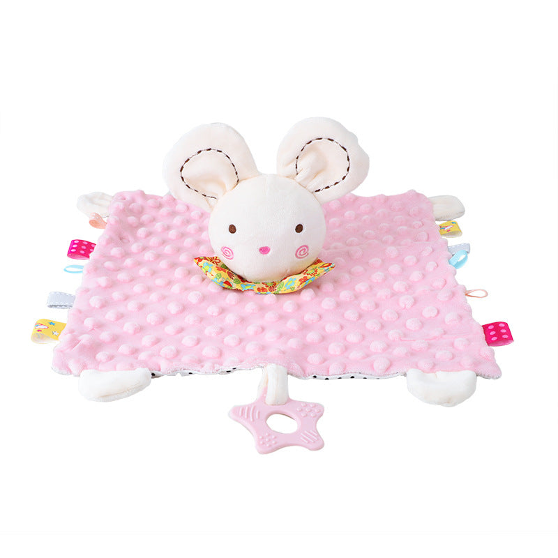 Baby animal peas, steamed towel cute cartoon bed hanging baby hand Papacow tower towel with arsena toy