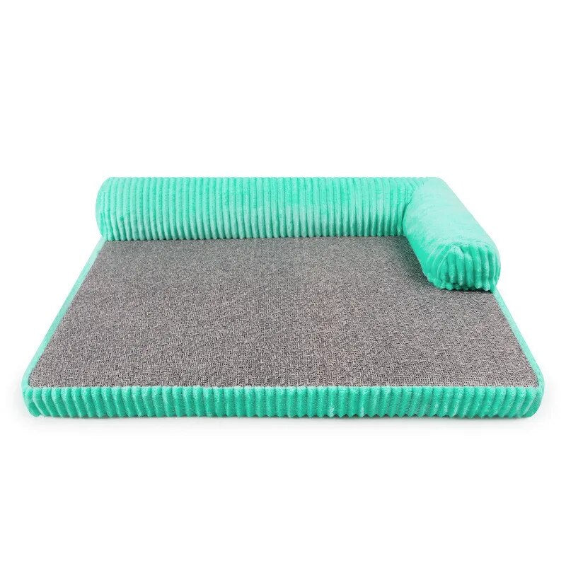 Dog Bed for Large Dogs Waterproof Detachable Lounger Sofa Summer Cool Mat Sleeping Kennel Bed Sofa Kennel Square Pillow Pet Mat