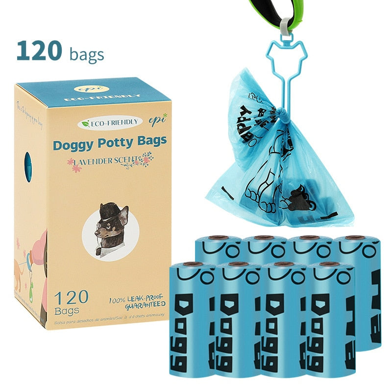 Benepaw – sacs à excréments biodégradables pour chiens, 120/270 pièces, avec Clip main libre, écologique, anti-fuite, solide, facile à déchirer