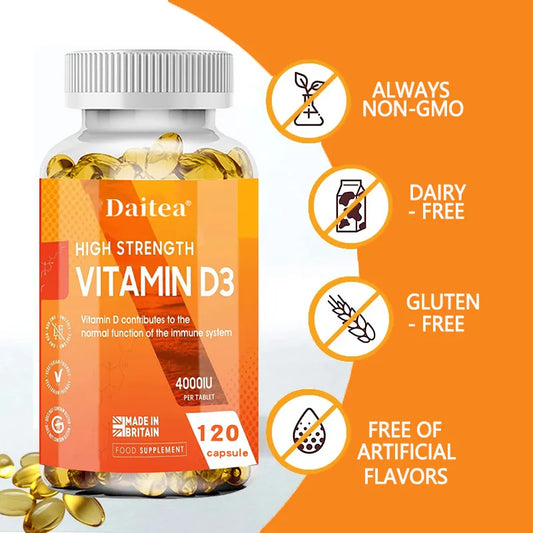 Vitamin D Supplements Promote Bone and Joint Health, Enhance Immunity, and Support Cardiovascular Health.
